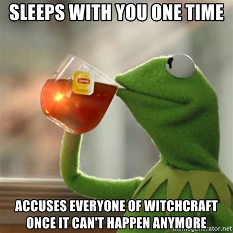 Witchcraft conversing Kermit the frog